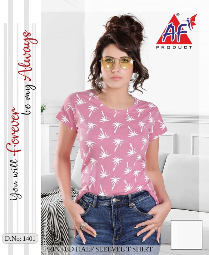 AF Printed Night Wear Ladies Top Catalog